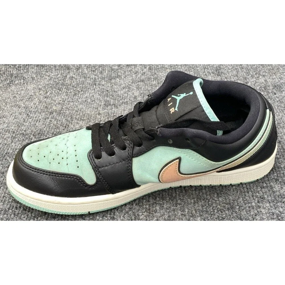 Air Jordan 1 Low SE Tropical Twist Men's Size 9.5 Teal Black Sneakers CK3022-301